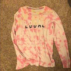 a pink and white tie dye shirt // target
